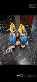 Disco Roller Skates 80s Vintage Ukraine Style blue