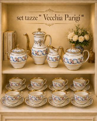 Set tazze “ Vecchia Parigi ‘ fine 800