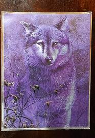 Poster Stampa laminata con lupo