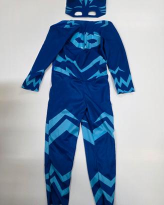 Vestito Carnevale Gatto Blu Maschera