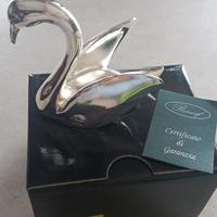 Statuetta cigno in argento 