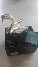 Statuetta cigno in argento 