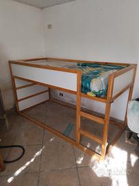 Letto in legno singolo modello Kuga