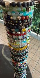 Set di braccialetti multicolor unisex nuovi