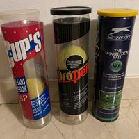 Tubi porta palline tennis vintage