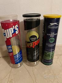 Tubi porta palline tennis vintage