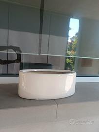 vaso ceramica bianca