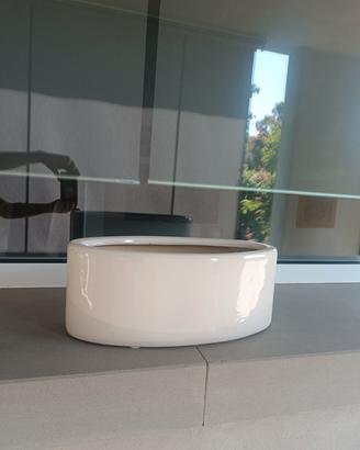 vaso ceramica bianca