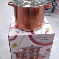 Set 8 pezzi pentole Royalty Line color rame