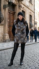 Cappotto corto Silvian Heach pelliccia nero XS

