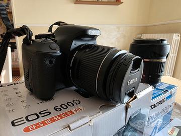 Reflex Canon Eos 600D + Obiettivi + Accessori 