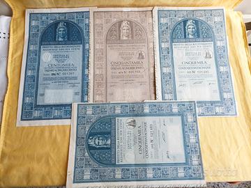 PRESTITO DELLA RICOSTRUZIONE REDIMIBILE, 4 pz