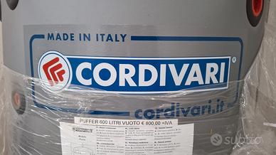 Puffer Cordivari VB 600 litri – Serbatoio accumulo