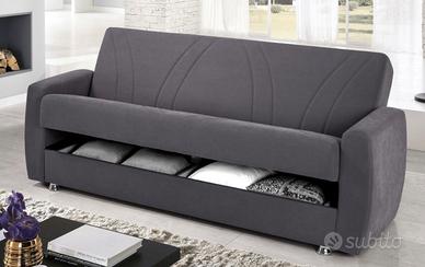 Divano letto grigio scuro