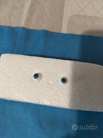 Coppia occhi in vetro soffiato per bambole 