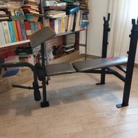 Panca inclinabile per bilancieri, leg e arm curl.