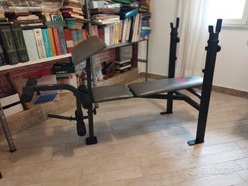 Panca inclinabile per bilancieri, leg e arm curl.
