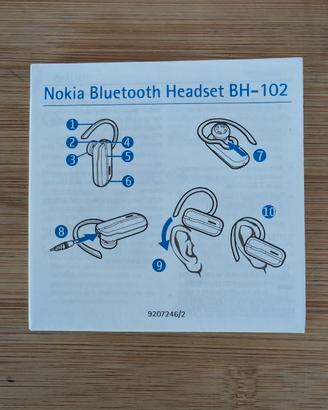 Nokia BH-102 Bluetooth Headset Manuale