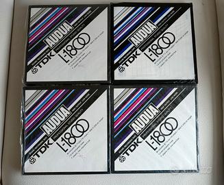 4 bobine TDK Audua L-1800 nuove sigillate 