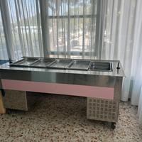 Carrello scaldavivande crociati