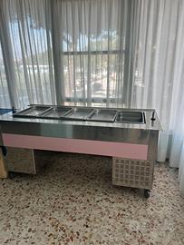 Carrello scaldavivande crociati