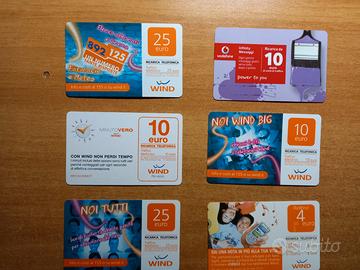 Collezionismo schede telefoniche gsm.