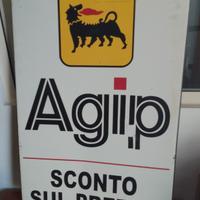 Insegna  Agip in metallo 