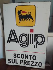 Insegna  Agip in metallo 