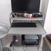 Computer fisso più monitor carrello porta computer