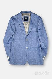 Giacca uomo slim fit - Lavard 46058 - Lino Azzurro