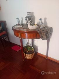 consolle in radica di noce