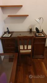 SCRIVANIA CON SEDIA ANNI 70