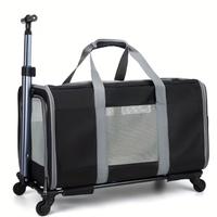 Trasportino cani/gatti con carrello