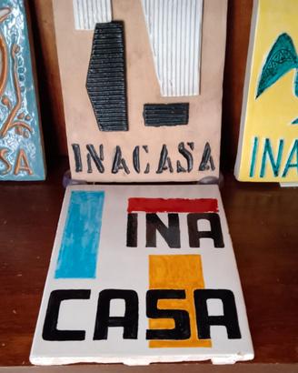 INA CASA FORMELLA CERAMICA POLICROMA VINTAGE