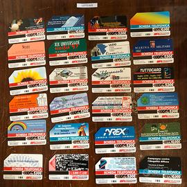 #29. Lotto 24 schede telefoniche varie