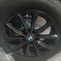  4 gomme estive piu 4 cerchi in lega neri bmw