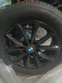  4 gomme estive piu 4 cerchi in lega neri bmw