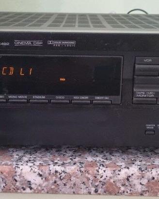 Amplificatore Yamaha DSP E492 con telecomando