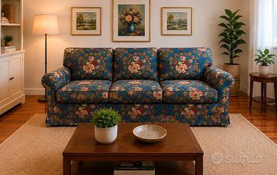DIVANO LETTO VINTAGE FLOREALE