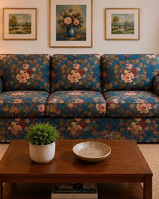 DIVANO LETTO VINTAGE FLOREALE