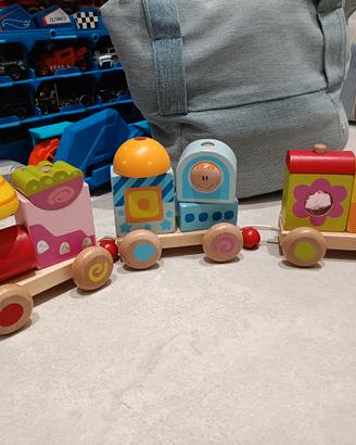 trenino in legno