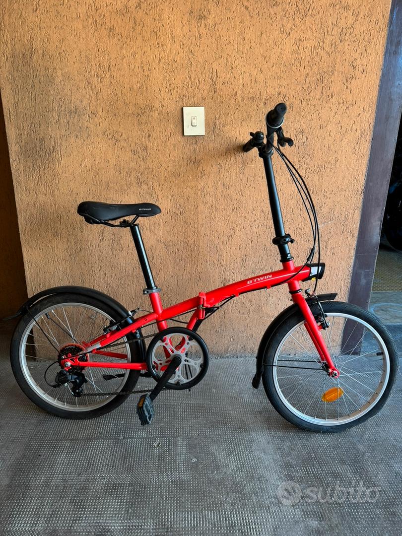 Bici BTWIN tilt 120 pieghevole Rossa Biciclette In vendita a Ancona