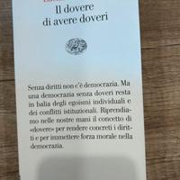 Il dovere di avere doveri testo universitario