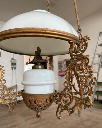 Lampada Sali e Scendi Ad Olio Anni '60