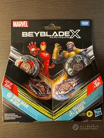 Beyblade x Marvel Iron man vs Thanos