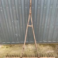 Rastrello in legno vintage