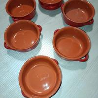 Set 6 Tegamini in Terracotta Smaltata - Monoporzio