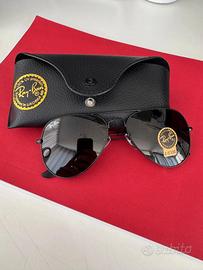 Rayban Aviator Black con Custodia