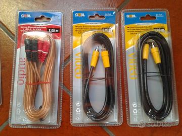 9 Cavi Alta Qualità Audio-Video-USB-RCA