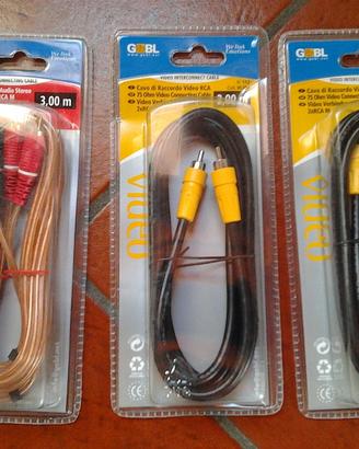 9 Cavi Alta Qualità Audio-Video-USB-RCA